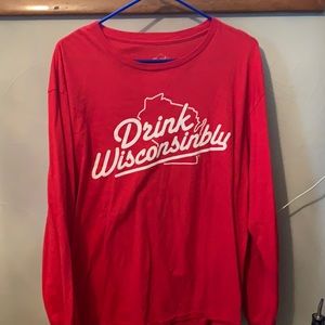 Drink Wisconsinbly XL men’s long sleeve